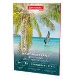 Фотобумага глянцевая, А4, 115 г/м2, односторонняя, 50 листов, BRAUBERG EXTRA, 364477