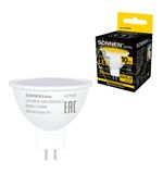 Лампа светодиодная SONNEN EXTRA, 10 (90) Вт, GU5.3, софит, теплый белый, 30000 ч, LED MR16-GU5.3-10W-2700, 457920