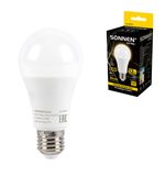 Лампа светодиодная SONNEN EXTRA, 12 (100) Вт, Е27, груша, теплый белый, 30000 ч, LED A60-12W-2700-Е27, 457894