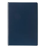 Тетрадь А4 96 л., HATBER, гребень, клетка, Soft-touch ламинация, SoloMatte "Сапфир", 092883, 96Т4лВ1гр