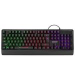 Клавиатура проводная бесшумная USB, 104 клавиши, LED-подсветка, SONNEN K305, черная, 513948