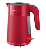 Чайник BOSCH TWK 2M164, 1,7 л, 2400 Вт, закрытый нагревательный элемент, пластик, красный