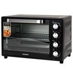 Мини-печь электрическая SONNEN EO-HL38K, 2000 Вт, 38 л, 3 режима нагрева, режим конвекции, таймер, механическое управление, черная, 458306