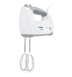 Миксер BOSCH MFQ 36480, 450 Вт, 5 скоростей, 6 насадок, стакан, белый, MFQ36480