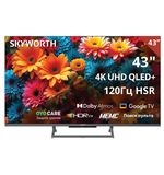 Телевизор SKYWORTH 43Q67H, 43" (109 см), QLED+, 3840x2160, 4K, 16:9, Google TV, Wi-Fi