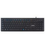 Клавиатура проводная SMARTBUY SLIM 206, USB, 104 клавиши, черная, SBK-206US-K