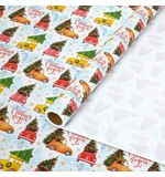 Бумага упаковочная мелованная BIG SIZE новогодняя "Машинки", 0,7х10 м, ЗОЛОТАЯ СКАЗКА, 592617