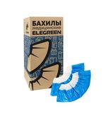 Бахилы двойные, КОМПЛЕКТ 900 шт. (450 пар), SUPER 65, 39х14 см, двойная резинка, 54 мкм, 5,4 г, ELEGREEN, ПНД-8/19/2р-Б-С