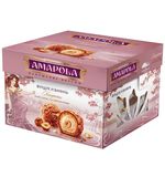 Конфеты глазированные AMAPOLA "Фундук и Ваниль" вафельные 100 г