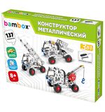 Конструктор металлический "Строительная техника 3 в 1", подвижные детали, 137 элементов, BAMBOX (БАМБОКС), 666369