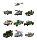 Машина металлическая коллекционная ВОЕННАЯ ТЕХНИКА ассорти, длина 12-15 см, инерционная, ТЕХНОПАРК