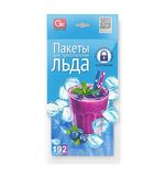Пакеты для приготовления льда самозакрывающиеся, 8 пакетов по 24 ячейки, 192 кубика, GRIFON, 101-121