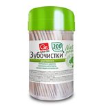 Зубочистки деревянные КОМПЛЕКТ 200 шт., в диспенсере, GRIFON, 400-003