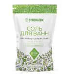Соль для ванн 1 кг, SYNERGETIC "Детокс и расслабление", магниево-сульфатная с эвкалиптом, 300013