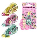 Корректирующая лента ERICH KRAUSE Floral Soul, 5мм х 6м, корпус ассорти, блистер, евр, 62738