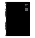Тетради ДЭК А4 96 л. КОМПЛЕКТ 2 шт., BRAUBERG, гребень, клетка, 80 г/м2, SoftTouch, "Black Classic", 405584