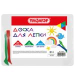 Доска для лепки А4, 280х200 мм, ПИФАГОР, белая, 2 стека, 274254