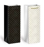 Пакет подарочный под бутылку (1 штука), 13х9x36 см (B), "Leather Bottle Bag", ассорти, ЗОЛОТАЯ СКАЗКА, 700802