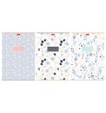 Тетрадь А4 80л. HATBER скоба, клетка, Soft-touch ламинация, Музыка цветов (микс в спа, 80Т4лВ1