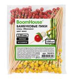 Шпажки-пики для канапе бамбуковые стиль "Мексика" цвет микс 12 см, 100 шт, BOOMHOUSE, 701971