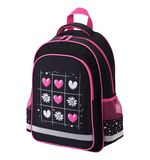 Рюкзак ПИФАГОР SCHOOL, 1 отделение, 3 кармана, "Tic-tac-love", 38x28х14 см, 274438