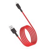 Кабель USB-Lightning 8 pin, 1 м, VIXION PRO VX-07i, для зарядки и передачи данных, красный, 01192, БП-00000910