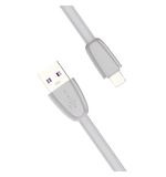 Кабель силиконовый USB-Lightning 8pin,1м,VIXION PRO VX-12i,для зарядки и перед. данных, серый, 02991, БП-00000968