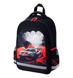Рюкзак ПИФАГОР SCHOOL, 1 отделение, 3 кармана, "Revving car", 38x28х14 см, 274439