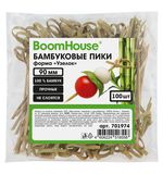 Шпажки-пики для канапе бамбуковые форма "Узелок" 9 см, 100 шт, BOOMHOUSE, 701974