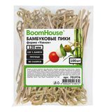 Шпажки-пики для канапе бамбуковые форма "Узелок" 12 см, 100 шт, BOOMHOUSE, 701976