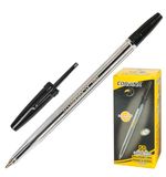 Ручка шариковая CORVINA (Италия) 51 "Classic", корпус прозрачный, узел 1 мм, линия 0,7 мм, черная, 40163/01