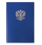 Книга учета 96 л., А4, 200х290 мм, BRAUBERG, клетка, бумвинил, герб, фольга, блок офсет, 130141