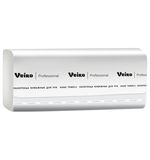 Полотенца бумажные 250 шт., VEIRO Professional (Система H3), комплект 20 шт., Comfort, белые, 21х21,6, V, KV210
