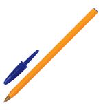 Ручка шариковая BIC "Orange", корпус оранжевый, узел 0,8 мм, линия письма 0,3 мм, синяя, 8099221