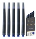 Картриджи чернильные PARKER (Германия) "Cartridge Quink", комплект 5 шт., 1950384, синие