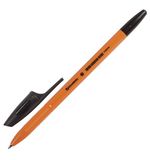 Ручка шариковая BRAUBERG "X-333 Orange", корпус оранжевый, узел 0,7 мм, линия 0,35 мм, черная, 142410