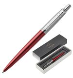 Ручка подарочная шариковая PARKER "Jotter Core Kensington Red CT", красный корпус, хромированные детали, синяя, 1953187
