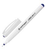 Ручка капиллярная CENTROPEN, трехгранная, корпус белый, толщина письма 0,3 мм, синяя, 4611/1С