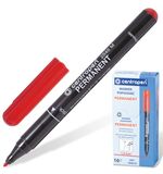 Маркер перманентный (нестираемый) CENTROPEN, тонкий наконечник, 1 мм, красный, 2846/1