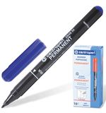Маркер перманентный (нестираемый) CENTROPEN, тонкий наконечник, 1 мм, синий, 2846/1
