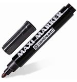 Маркер перманентный универсальный для любой поверхности CENTROPEN "Maxi Marker", 2-4 мм, черный, 8936/1Ч