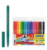 Фломастеры CENTROPEN "Color World", 18 цветов, эргономичная форма, смываемые, вентилируемый колпачок, 7550/18TP