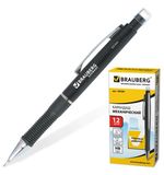 Карандаш механический BRAUBERG "Modern", корпус черный, резиновый держатель, ластик, 0,5 мм, 180286