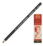 Карандаш угольный KOH-I-NOOR, 1шт., "Gioconda", корпус черный, средняя твердость, 3,8 мм, 8810002001KS