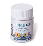 Краска акриловая «Декола», 50 мл, глянцевая, белила титановые, 2928101,2928104