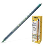 Карандаш чернографитный BIC, 1 шт., "Evolution", HB, пластиковый, с резинкой, корпус двухцветный, ассорти, 896034