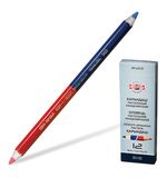 Карандаш двухцветный утолщённый KOH-I-NOOR, 1 шт., красно-синий, грифель 3,8 мм, картонная упаковка, 34230EG006KS