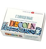 Краски акриловые художественные "Декола", 6 цветов по 20 мл, в баночках, 2941024