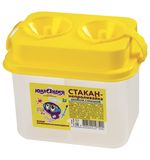 Стакан-непроливайка ЮНЛАНДИЯ, двойной, с крышкой, 191314