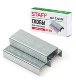 Скобы для степлера STAFF, №10, 1000 штук, 220428